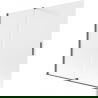 Mexen Velar 2 szárnyú tolózuhany fal 170 x 150 cm, matt, csiszolt gun gray - 896-170-000-31-66