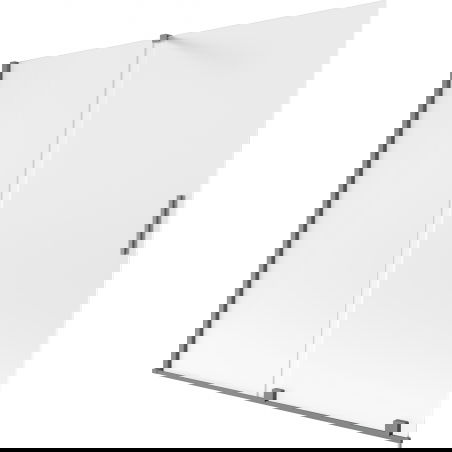 Mexen Velar paravan cadă cu 2 uși glisante 170 x 150 cm, înghețat, metal pistol - 896-170-000-31-95