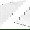 Mexen Velar paravan cadă cu 2 uși glisante 170 x 150 cm, înghețat, metal pistol - 896-170-000-31-95