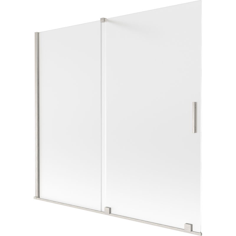 Mexen Velar paravan cadă cu 2 uși glisante 170 x 150 cm, mat, nichel periat - 896-170-000-31-97