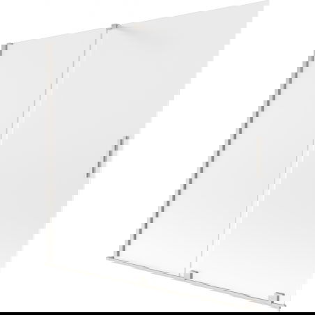 Mexen Velar paravan cadă cu 2 uși glisante 170 x 150 cm, mat, nichel periat - 896-170-000-31-97