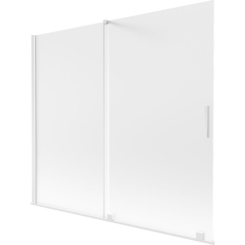 Mexen Velar paravan pentru cadă 2 canaturi glisante 180 x 150 cm, mat, alb - 896-180-000-31-20