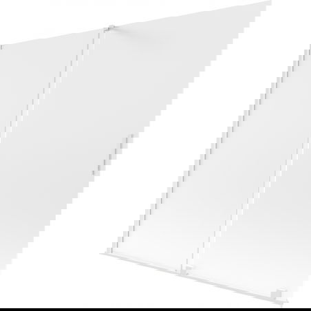 Mexen Velar paravan cadă de baie cu 2 aripi glisantă 180 x 150 cm, sticlă mată, alb - 896-180-000-31-20