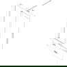 Mexen Velar paravan pentru cadă, cu 2 aripi glisante 180 x 150 cm, mat, auriu - 896-180-000-31-50