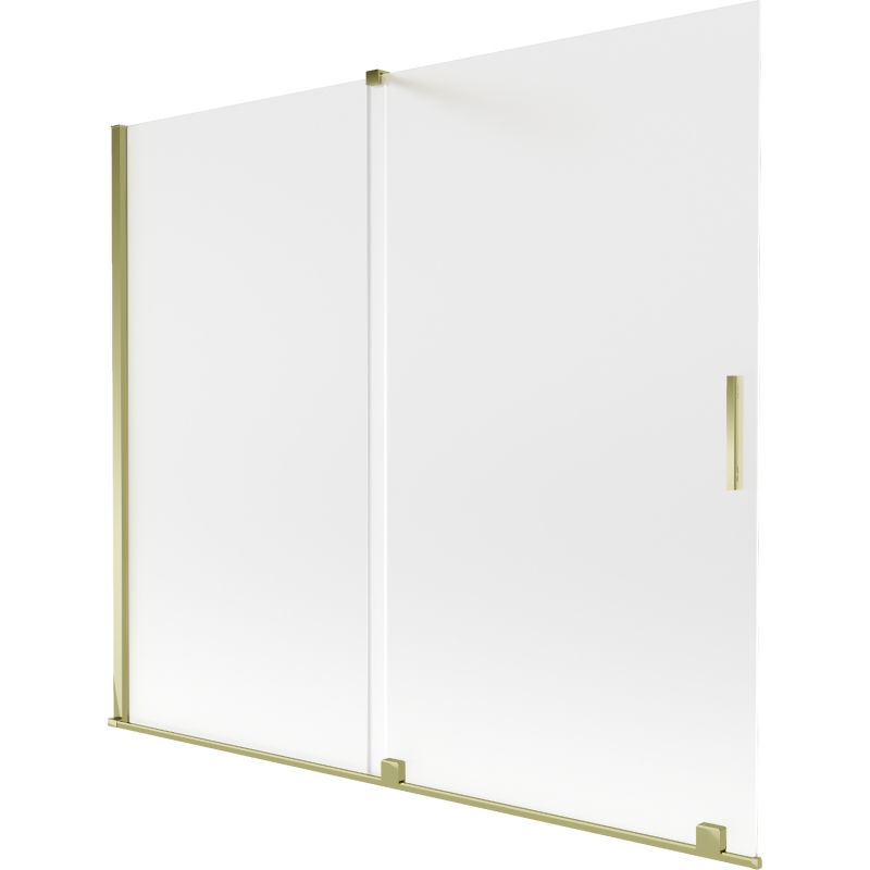 Mexen Velar paravan pentru cadă, cu 2 aripi glisante 180 x 150 cm, mat, auriu - 896-180-000-31-50