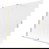Mexen Velar paravan cadă de baie cu 2 aripi glisante 180 x 150 cm, geam mat, auriu periat - 896-180-000-31-55