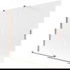 Mexen Velar Paravan Cada 2 Panouri Glisante 180 x 150 cm, Sticlă Mată, Aur Roz - 896-180-000-31-60