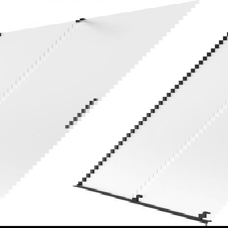 Mexen Velar 2-szárnyú eltolható kádparaván 180 x 150 cm, deres, fekete - 896-180-000-31-70