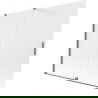 Mexen Velar 2-szárnyú, 180 x 150 cm-es, eltolható kádparavan, jégvirág, sötétfém - 896-180-000-31-95