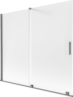 Mexen Velar paravan pentru cadă, cu 2 uși glisante 180 x 150 cm, mat, metal pistol - 896-180-000-31-95