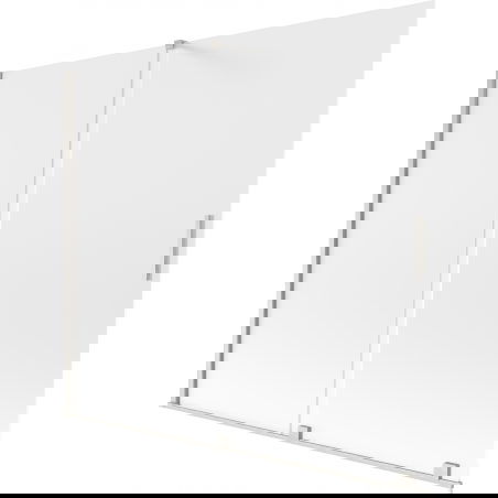 Mexen Velar 2-szárnyú toló fürdőszobai paraván 180 x 150 cm, matt, kefélt nikkel - 896-180-000-31-97