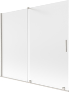 Mexen Velar 2-szárnyú toló zuhanyfal 180 x 150 cm, matt, csiszolt nikkel - 896-180-000-31-97