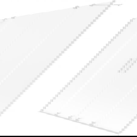 Mexen Velar Duo 2-kétajtós fürdőkád paraván, 180 x 150 cm, matt, fehér - 896-180-000-32-20
