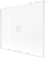 Mexen Velar Duo paravan de baie cu două panouri culisante 180 x 150 cm, opac, alb - 896-180-000-32-20