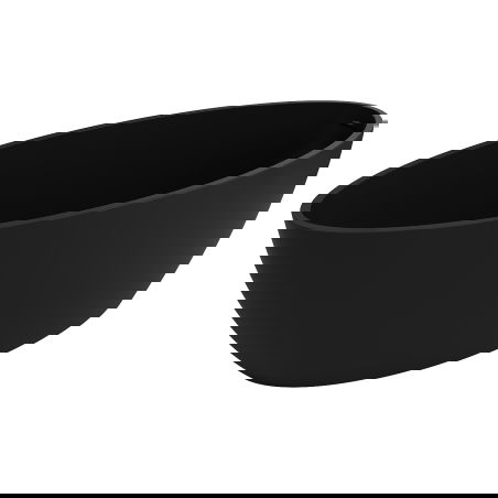 Mexen Prato cadă de baie independentă din conglomerat 170 x 70 cm, negru mat - 57251707070