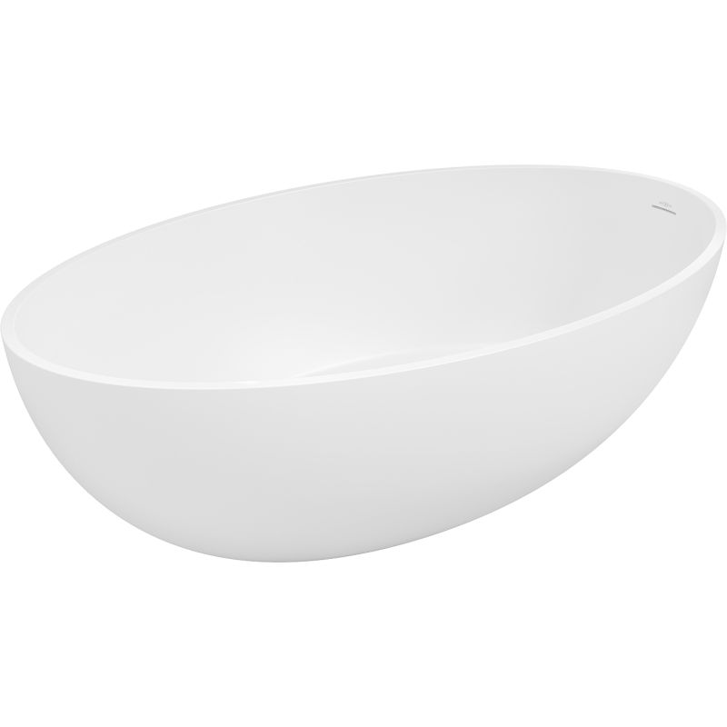 Mexen Prato cadă freestanding din conglomerat 170 x 100 cm, alb mat - 57251701000