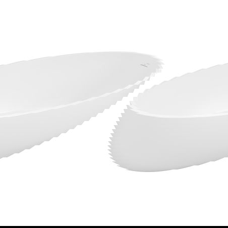 Mexen Prato cadă freestanding din conglomerat 170 x 100 cm, alb mat - 57251701000