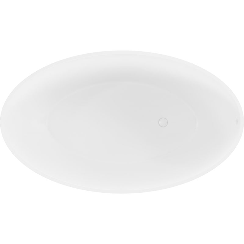 Mexen Prato cadă freestanding din conglomerat 170 x 100 cm, alb mat - 57251701000