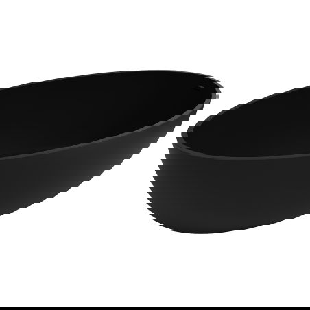 Mexen Prato cadă de sine stătătoare din conglomerat 170 x 100 cm, negru mat - 57251701070