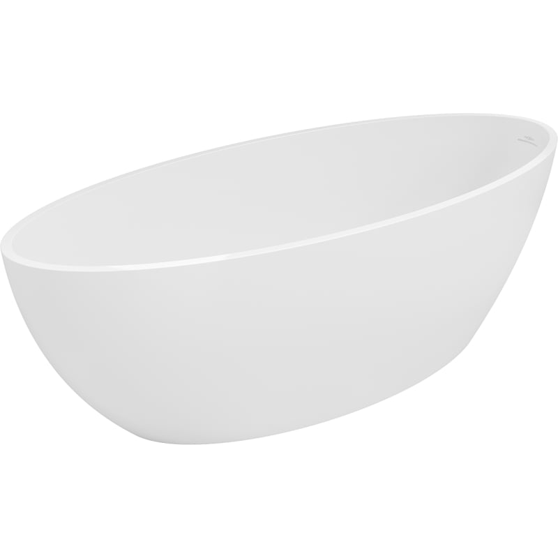 Mexen Prato cadă freestanding din conglomerat 170 x 70 cm, alb mat - 57251707000