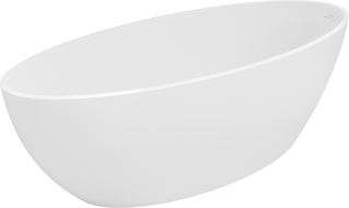 Mexen Prato cadă freestanding din conglomerat 170 x 70 cm, alb mat - 57251707000