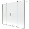 Mexen Velar Duo paravan de cadă, cu 2 uși culisante, 180 x 150 cm, transparent, nichel periat - 896-180-000-02-97