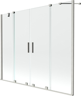 Mexen Velar Duo paravan de baie cu 2 uși culisante 180 x 150 cm, transparent, nichel periat - 896-180-000-02-97