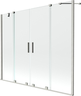 Mexen Velar Duo paravan de cadă, cu 2 uși culisante, 180 x 150 cm, transparent, nichel periat - 896-180-000-02-97