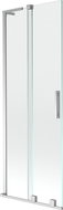 Mexen Velar L paravan cadă 2 canaturi culisante 70 x 150 cm, transparent, crom - 896-070-003-01-01
