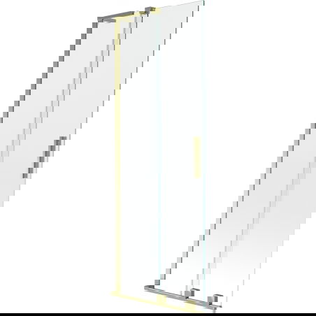 Mexen Velar L paravan de cadă de baie cu 2 aripi, glisant, 70 x 150 cm, transparent, auriu - 896-070-003-01-50