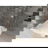 Mexen Omega cabină de duș extensibilă 120 x 70 cm, transparent, Crom + cadă de duș Flat - 825-120-070-01-00-4010