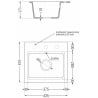 Mexen Milo chiuvetă de granit cu 1 compartiment și baterie de bucătărie Flora, alb - 6505-20-670401-57-G