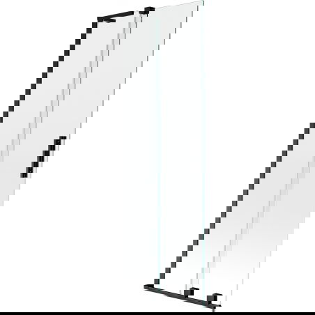Mexen Velar L 2-paneles, elhúzható fürdőszobai paraván 70 x 150 cm, átlátszó, fekete - 896-070-003-01-70