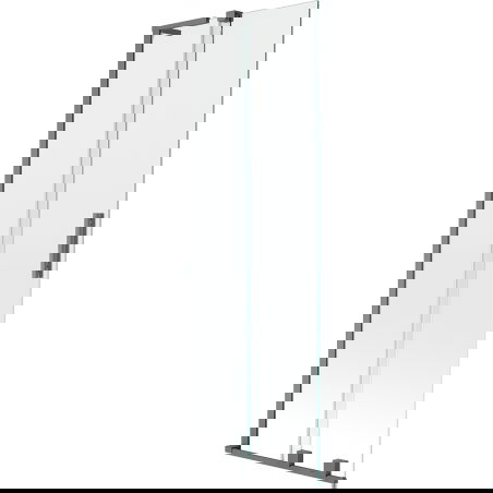 Mexen Velar L kádparaván 2 szárnyas tolóajtó 70 x 150 cm, átlátszó, gun metal - 896-070-003-01-95