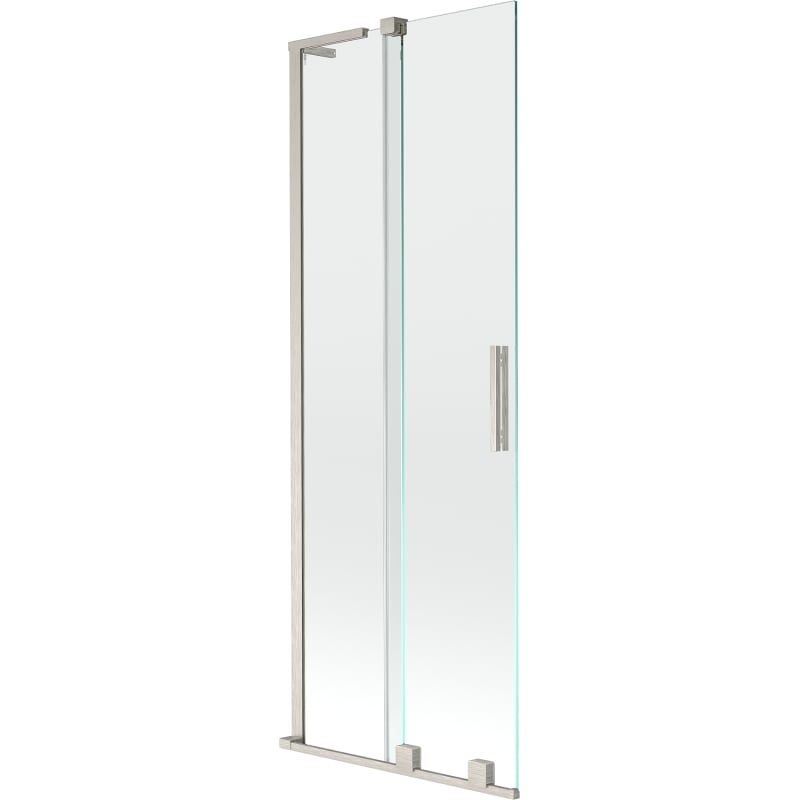 Paravan de cadă Mexen Velar L, 2-canate, culisabil, 70 x 150 cm, transparent, nichel periat - 896-070-003-01-97