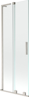 Paravan de cadă Mexen Velar L, 2-canate, culisabil, 70 x 150 cm, transparent, nichel periat - 896-070-003-01-97