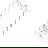Mexen Velar L paravan de cadă 2 panouri culisante 75 x 150 cm, transparent, crom - 896-075-003-01-01