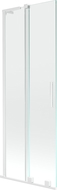 Mexen Velar L paravan pentru cadă cu 2 canaturi glisante 75 x 150 cm, transparent, alb - 896-075-003-01-20
