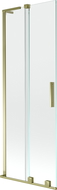 Mexen Velar L paravan de cadă dublu culisant 75 x 150 cm, transparent, auriu - 896-075-003-01-50