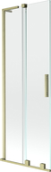Mexen Velar L paravan cadă cu 2 uși glisante 75 x 150 cm, transparent, auriu periat - 896-075-003-01-55