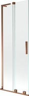 Mexen Velar L paravan cadă 2 bifold glisant 75 x 150 cm, transparent, aur roz - 896-075-003-01-60