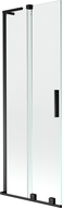 Mexen Velar L panou de baie cu 2 uși glisante 75 x 150 cm, transparent, negru - 896-075-003-01-70