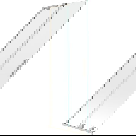 Mexen Velar L paravan de cadă cu 2 panouri culisante 75 x 150 cm, transparent, nichel periat - 896-075-003-01-97