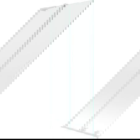 Mexen Velar L paravan cadă 2-canate glisant 80 x 150 cm, transparent, alb - 896-080-003-01-20