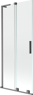Mexen Velar L paravan de baie cu 2 aripi, glisant, 80 x 150 cm, transparent, gri pistol periat - 896-080-003-01-66