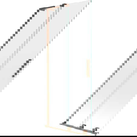 Mexen Velar L paravan pentru cadă cu 2 canaturi glisante 85 x 150 cm, transparent, aur roz - 896-085-003-01-60