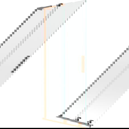 Mexen Velar L paravan cadă 2 uși glisante 85 x 150 cm, transparent, cupru periat - 896-085-003-01-65