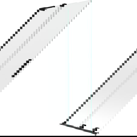 Mexen Velar L paravan de cadă cu 2 uși glisante, 85 x 150 cm, transparent, negru - 896-085-003-01-70