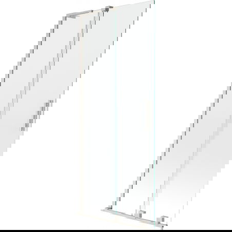Mexen Velar L paravan pentru cadă, 2 canaturi glisante 85 x 150 cm, transparent, nichel periat - 896-085-003-01-97