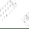 Mexen Velar L ecran de cadă 2 panouri glisante 90 x 150 cm, transparent, crom - 896-090-003-01-01
